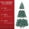 Best Choice Products Artificial Frosted Christmas Tree, Premium Unlit Spruce Design, Dense Branches – Blue Spruce